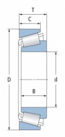 Конический роликоподшипник JHM318448-JHM318410 (EBS)